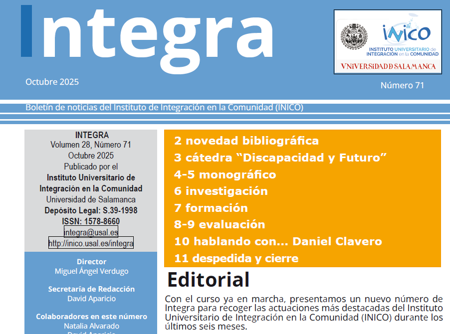 El Integra es el Boletín de Noticias del INICO Durante casi 30 años ha reflejado las actividades e investigaciones desarrolladas por el Instituto.

Ahora deja paso a una nueva sección que estrenaremos en breve en la web (atentos👁️) 

Último número👇

inico.usal.es/wp-content/upl…