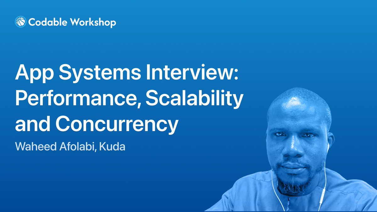 codablemeetup's tweet image. Speaker announcement for our upcoming &quot;Acing the Swift Job Interview&quot; workshop on December 6th

We are excited to host Waheed Afolabi who will be leading a session about application systems interview.

📃 On site: Free CV reviews.
🎟️ Reserve a seat: luma.com/e5cdic1x