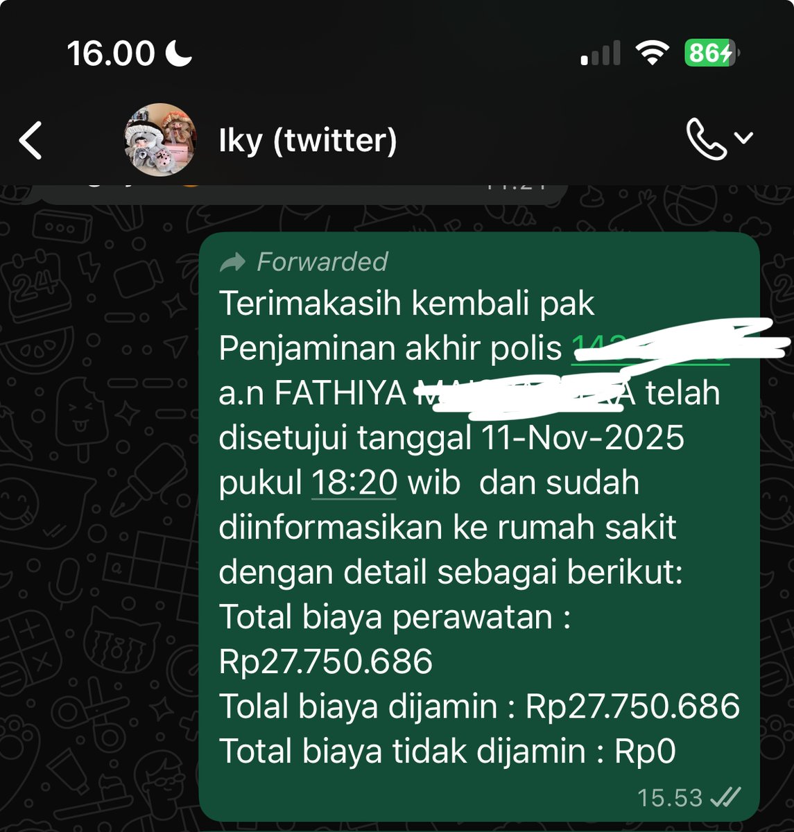 filcadet's tweet photo. Puji Tuhan another claim approved!

Nasabah ini masih anak2 & sudah claim 3x sejak dr punya asuransi

Total nya uda Rp 74.331.326!
Padahal bayar premi cuma 600rb/bln 🤣

Claim kali ini karena ada masalah & perlu operasi di bagian Tonsil