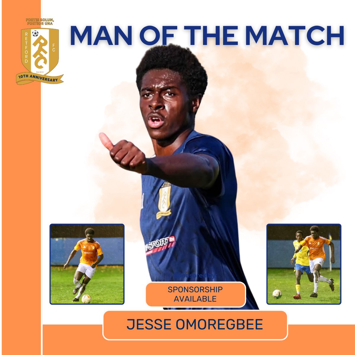 Retford_FC's tweet image. MAN OF THE MATCH

Our Away Supporters (and a soggy bunch too! ☔️) voted for JESSE OMOREGBEE as the man of the match against Gedling Miners Welfare.