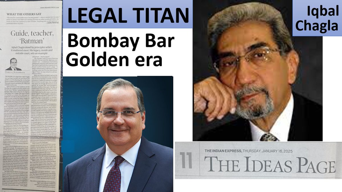 #IqbalChagla, renowned &amp; fearless Advocate of #BombayHighCourt.
youtu.be/3b8tjN3J4Dk?si…
A video is released at 11:45 hrs every day. Pl like share &amp; give benefit of your comments.
#DariusKhambata <a href="/IndianExpress/">The Indian Express</a> <a href="/LiveLawIndia/">Live Law</a> <a href="/tatatrusts/">Tata Trusts</a> <a href="/PTI_News/">Press Trust of India</a> <a href="/Jansatta/">Jansatta</a> <a href="/FinancialXpress/">Financial Express</a>