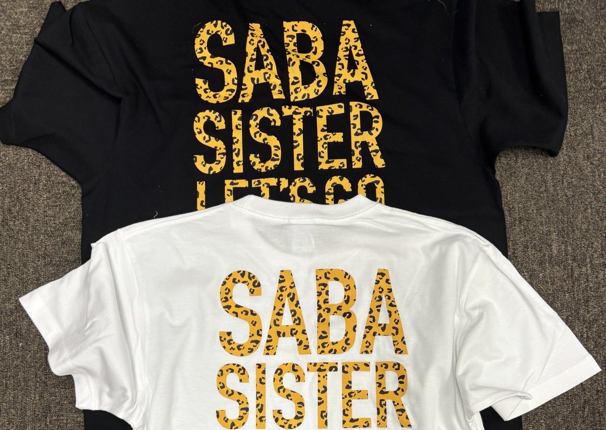 サバシスター ヒョウ柄Tシャツ White 🐆ヒョウ柄のパターンは