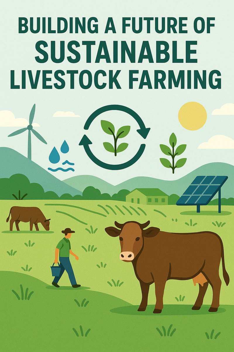 🐄 Building a Future of Sustainable Livestock Farming 🌿

Sustainability is the new frontier in livestock production — efficient feeding, soil regeneration, and animal welfare drive climate-smart systems.

Let’s farm for productivity and planet health. 🌍💚

#SustainableFarming