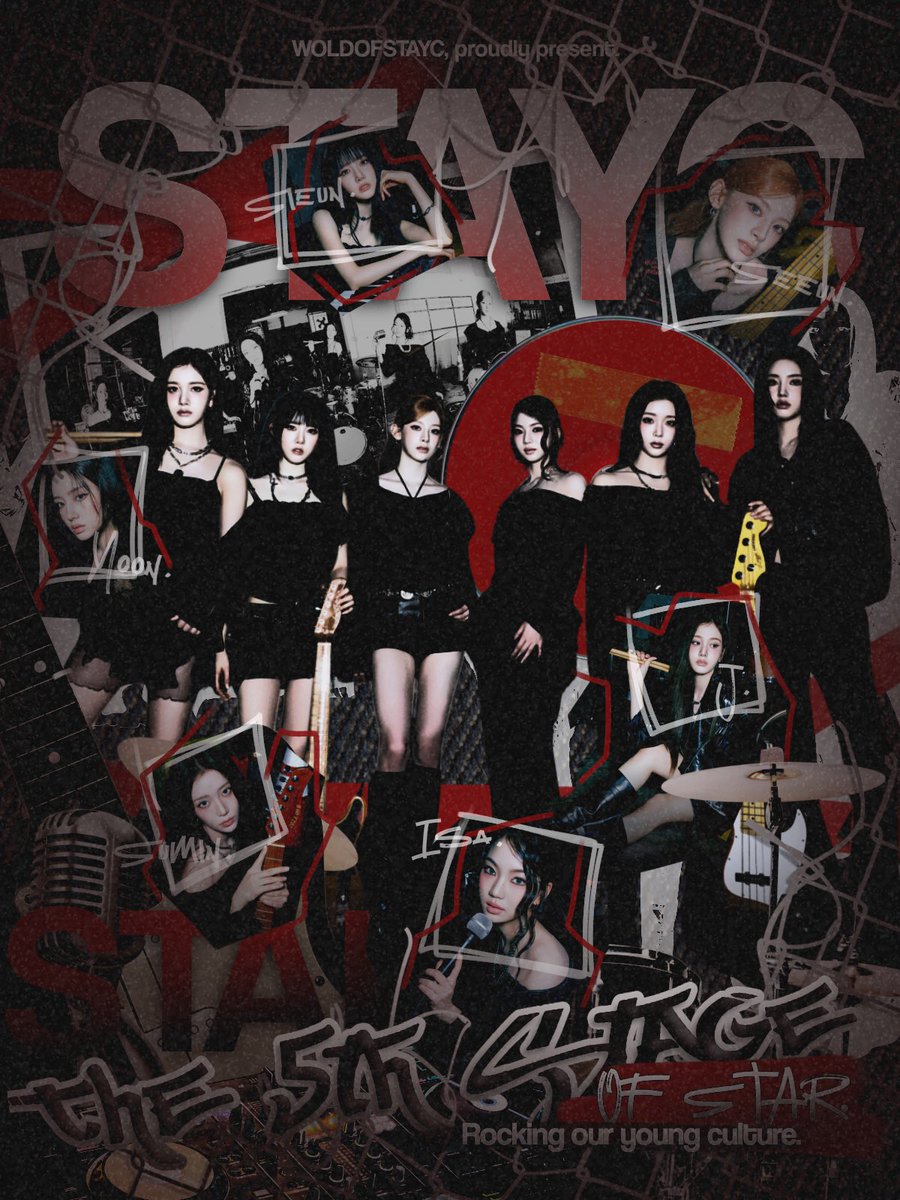 WorldOfSTAYC's tweet image. ㅤ
𝗥☆𝗰𝗸𝘀𝘁𝗮𝗿 /ˈrɒk.stɑː/ ―

noun. Not just a title but a way of living loud and shining brighter. Five years deep in pop culture, still rewriting the sound of youth and that’s what we called 𝗦𝘁𝗮𝗿 𝗧𝗼 𝗔 𝗬𝗼𝘂𝗻𝗴 𝗖𝘂𝗹𝘁𝘂𝗿𝗲. ᯓ★🎸
ㅤㅤ