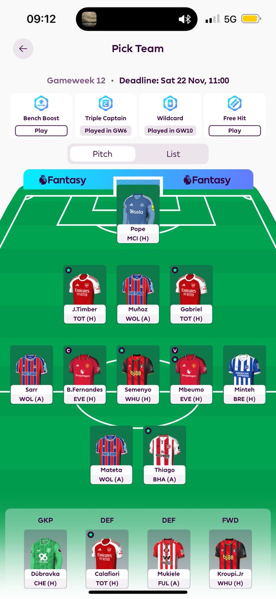 What changes would you make ? 💭 ⚽️ 

#FPLCommunity #FPL #FantasyFootball