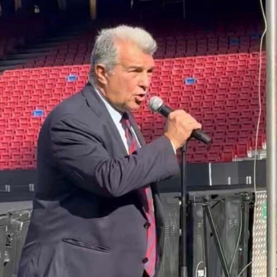 AlbicelesteTalk's tweet photo. Joan Laporta: "Despite how everything happened with Leo Messi's departure, I have no regrets. Barça is above anyone else." @FabrizioRomano https://t.co/sgVY9jg6Sv