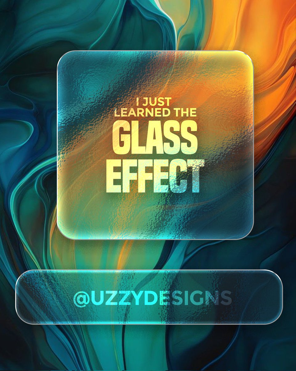 Uzzyworld1's tweet image. Have always admired putting in a glass effect on my designs
Consistency and passion made me put interest on it
Day 23 got learning that
It took me a while though, but i got it
#designtutorials #Photoshop #GraphicDesigner