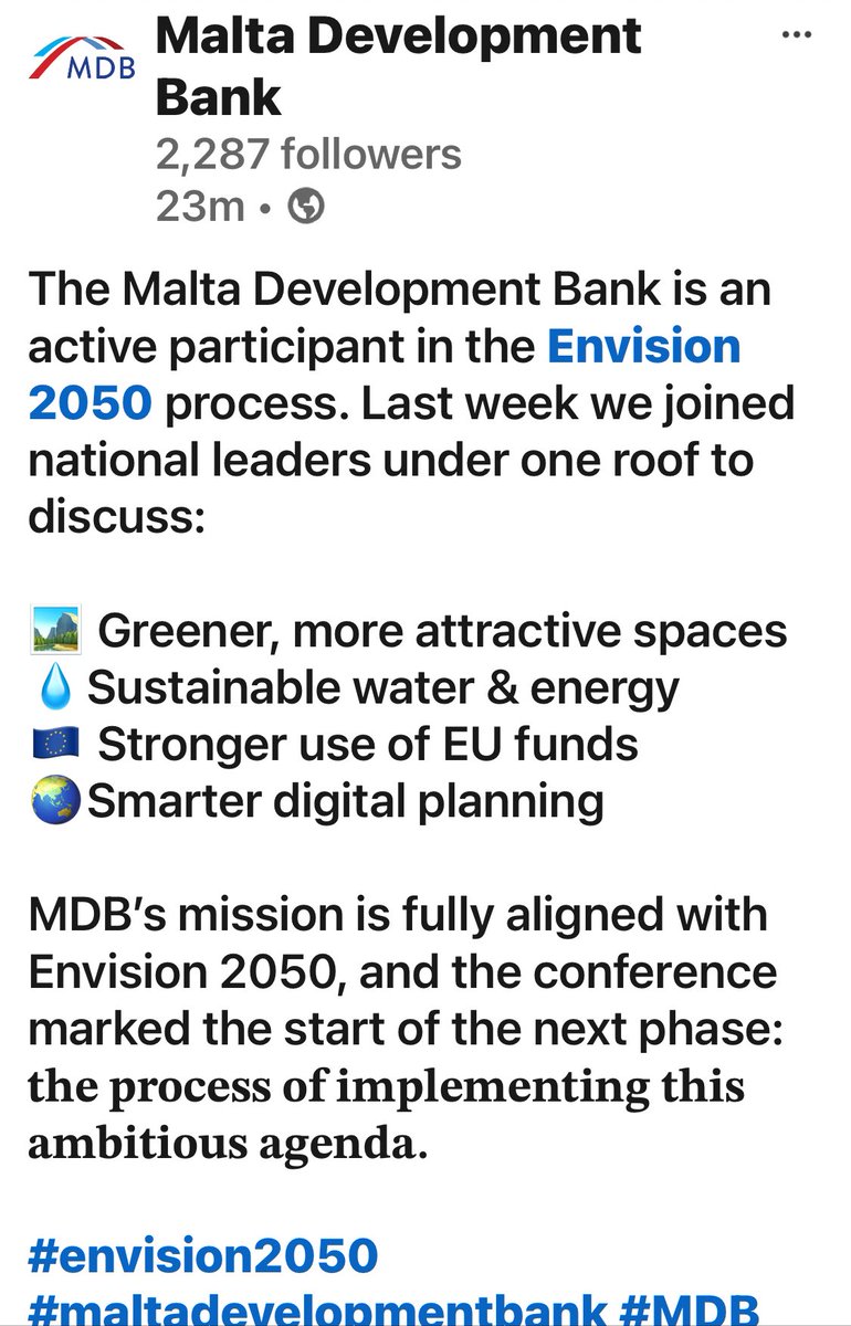 LeoBrincat's tweet image. #MDB’s mission is indeed fully aligned with #Envision2050. 
Eager to play a #pivotal role in the eventual #implementation process