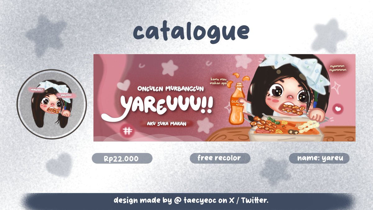 . . . help rt? thankyou so muach

         ⭐️  ꒰ 𝗬𝗔𝗥𝗘𝗨: 𝗢𝗣𝗘𝗡 𝗧𝗜𝗧𝗜𝗣𝗔𝗡 ꒱ ⭐️

hello mantimun! acel mau buka optip untuk anak baruku si Yareu yaaa. yukk jajankkk dan lengkapi format di bawah iniii 👇

#zonauang #zonajajan