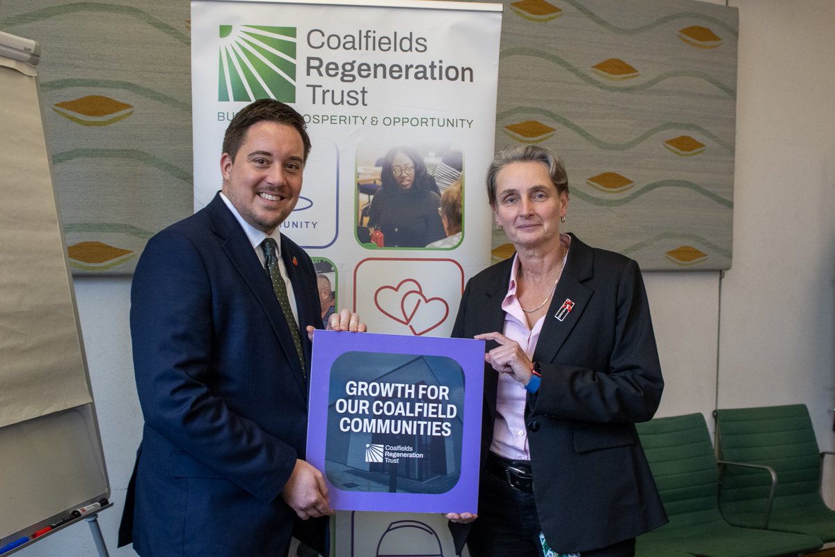 Great to see <a href="/KateOsborneMP/">Kate Osborne</a> at our <a href="/CoalfieldsRegen/">Coalfields Regeneration Trust</a> MP Drop In yesterday.

We're looking forward to working with you for coalfield communities in #Jarrow &amp; #Gateshead