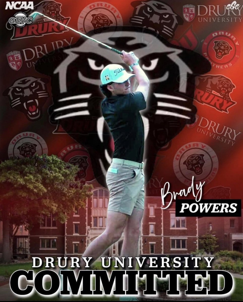 Chief senior, Brady Powers recently made his college decision. 
Brady will attended Drury University and golf for the Panthers. 
Congratulations and 
GO CHIEFS!!!