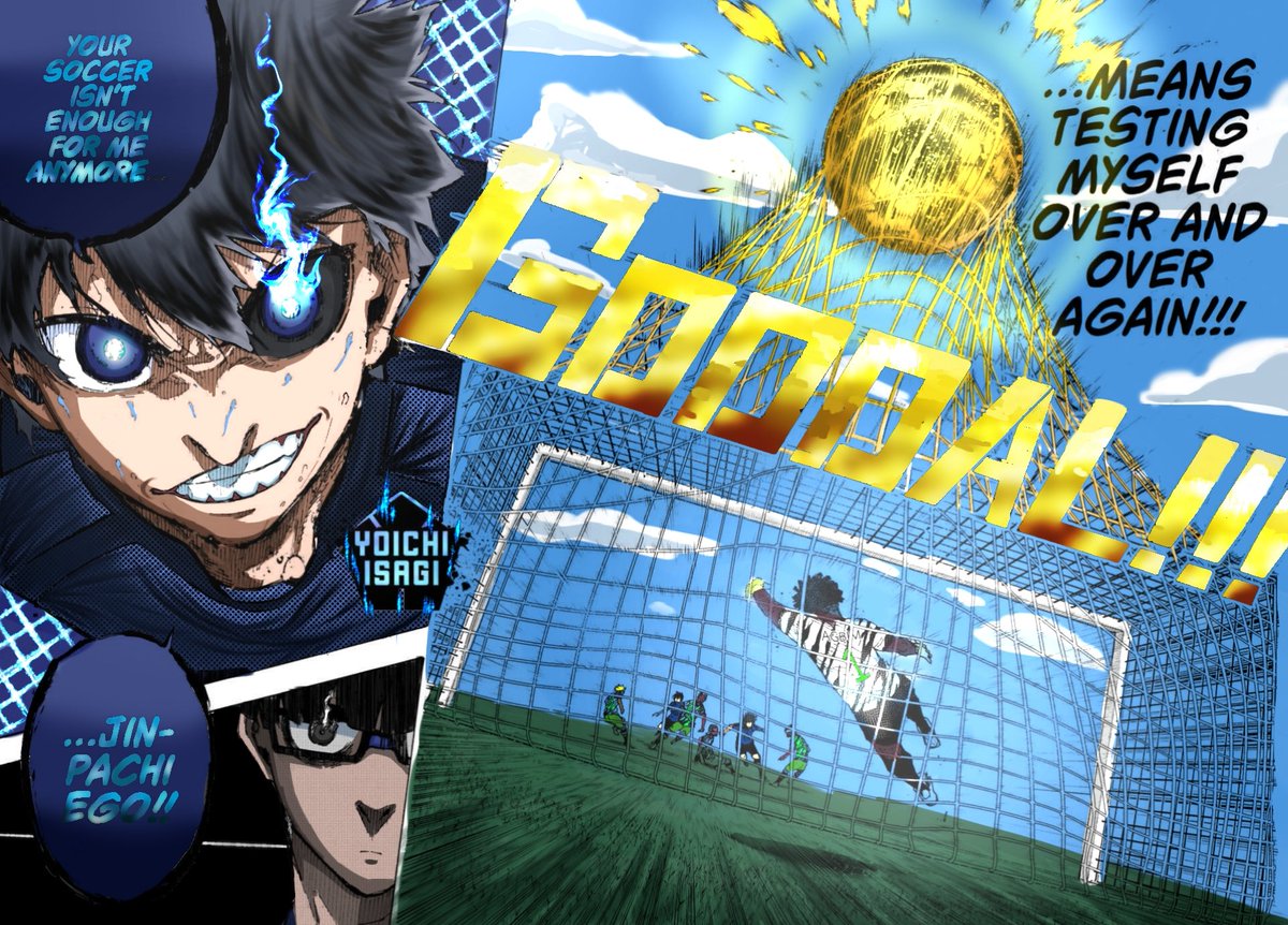 Isagi's Goal!!! From Chapter - 325 Coloured. #bluelock