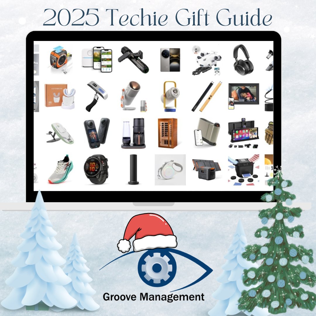 We just published our annual ‘Techie Gift Guide' — would love feedback, what items would you add? groovemanagement.com/blog/2025-tech…  What's on your list for 2025? #giftguide #christmaslist #technology