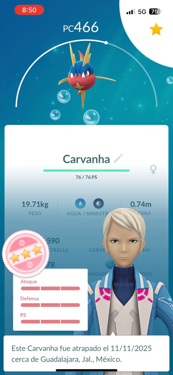 OTTO_Gtz's tweet photo. Y salió salvaje 🤩
#PokemonGOApp #PokemonGo https://t.co/DUFoQWejiI
