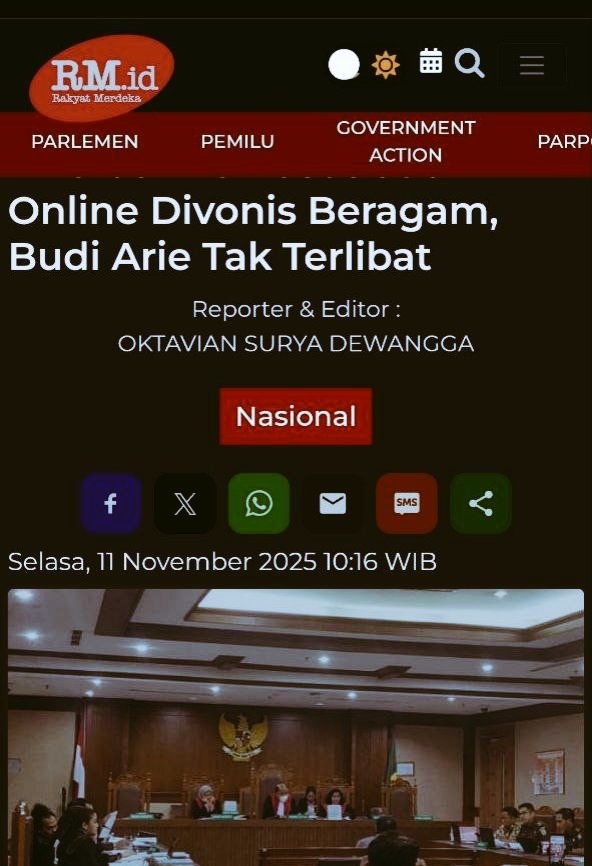 Banyak yang awalnya skeptis, tapi fakta persidangan nggak bisa dibohongi. Semua bukti mengarah ke para terdakwa, bukan ke pihak lain. Makanya publik makin yakin kalau Budi Arie Clear sepenuhnya #UpdateKasusJudol