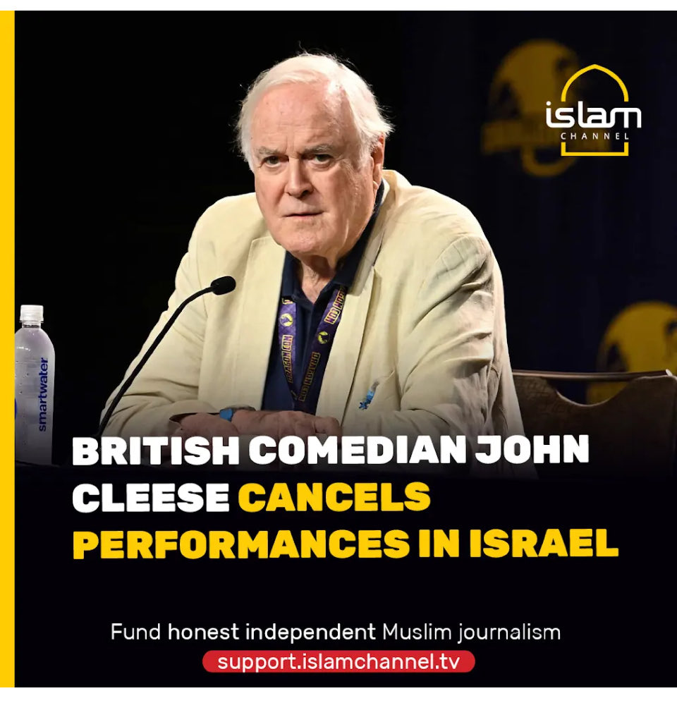 LetUsJournal's tweet photo. John #Cleese cancels his tour to #Israel
https://t.co/NLpqVBoebR via @YouTube https://t.co/87OIdaPoV5