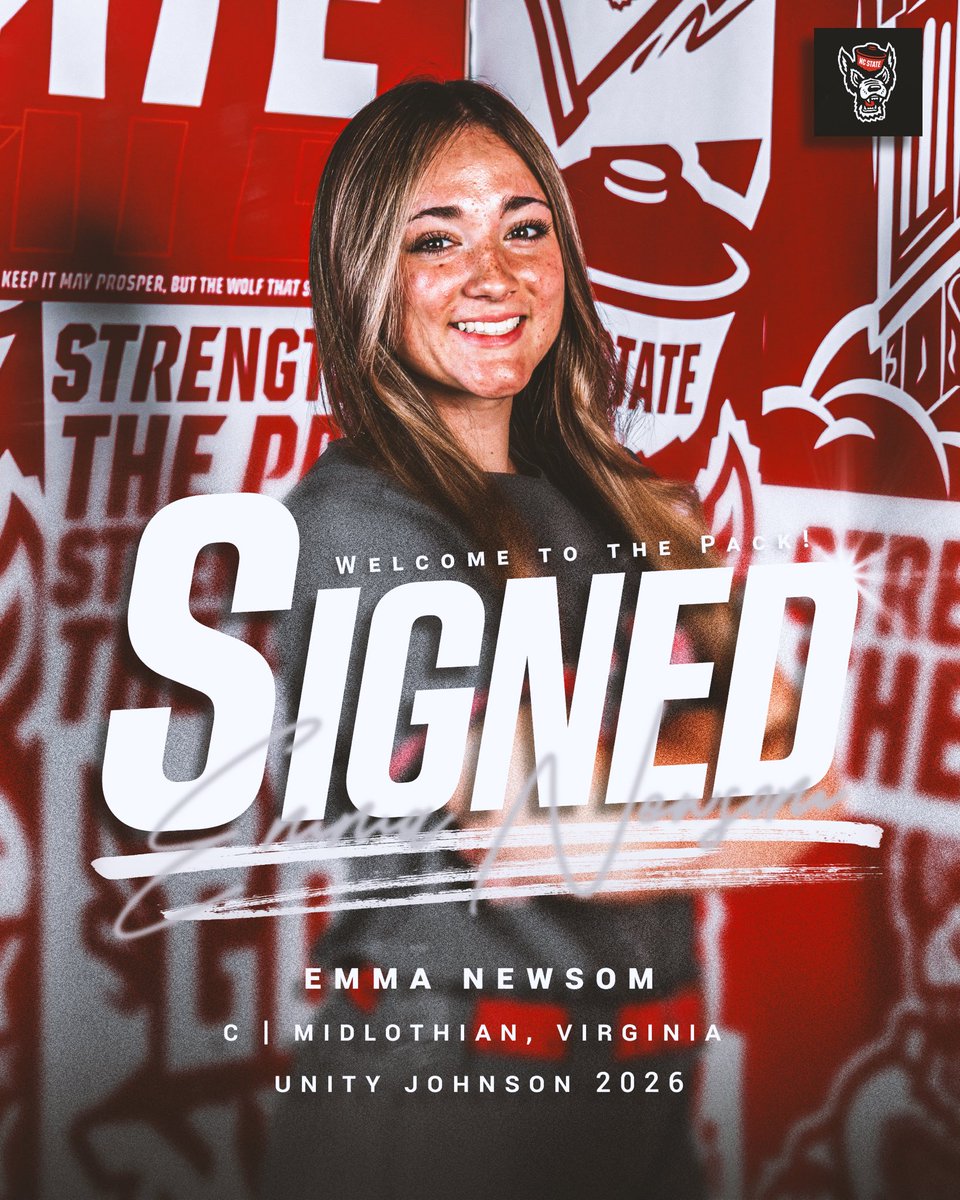 PackSoftball's tweet image. Put pen to paper this morning ✍️

Welcome to the Pack, @emma_newsom2026!