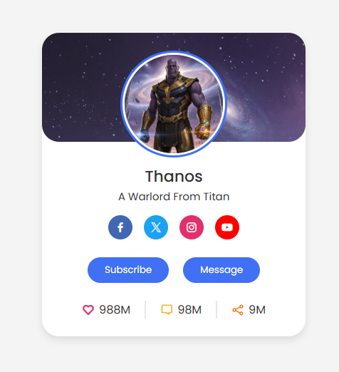 niloyhakimdev's tweet photo. Built a responsive Profile Card with HTML & CSS today! 💻
Hover effects, social buttons & clean design.
#100DaysOfCode #HTML #CSS #MiniProjects https://t.co/KVQlBJNar3
