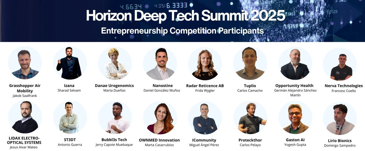iCommunity_io's tweet image. 🚀 Great news! #iCommunity has been selected as a finalist in the #HorizonDeepTechSummit 🎉

On November 27, we’ll be at La Nave (Madrid) alongside the 30 most innovative startups, competing to bring science closer to society.

#DeepTech #Startups #HorizonSummit