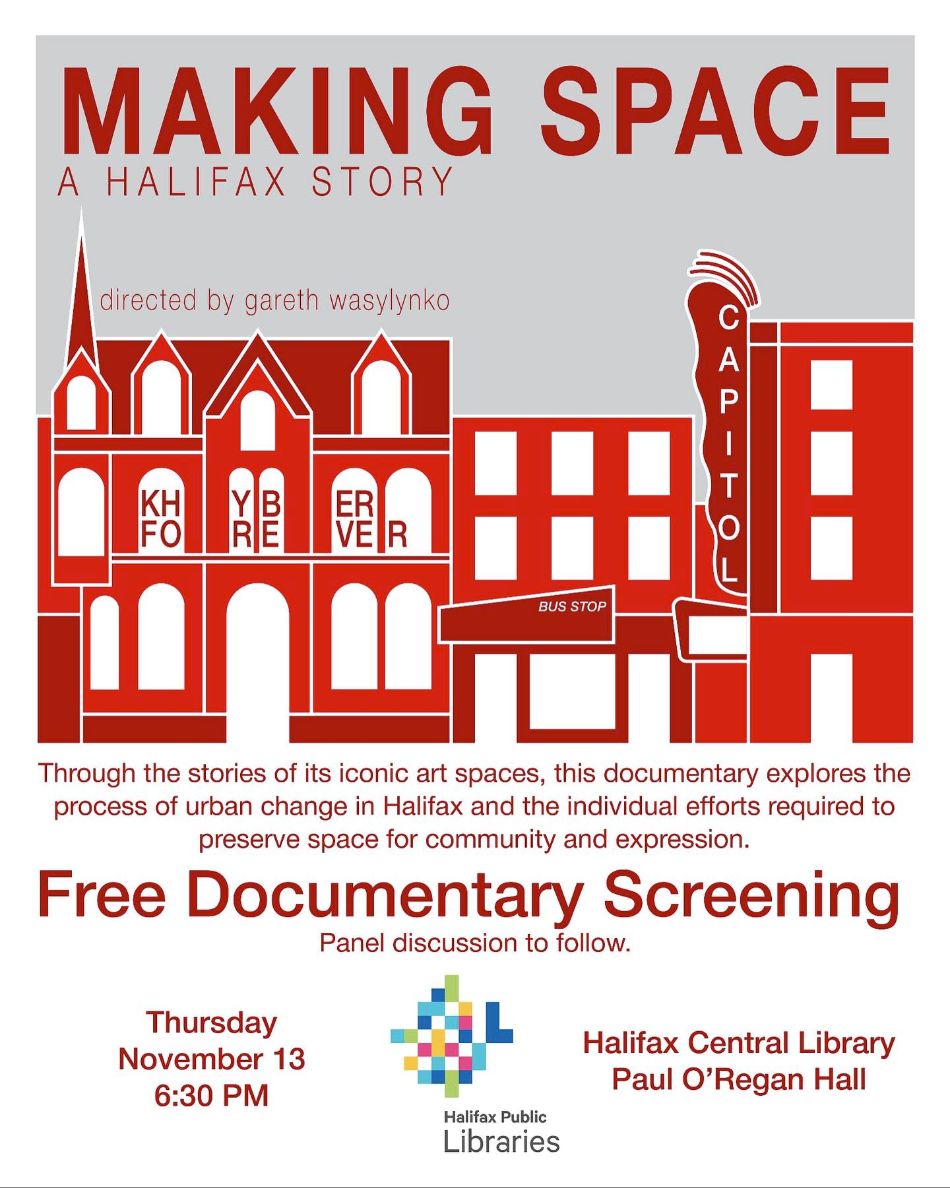 MayworksHalifax's tweet image. Art Space Where Art Thou? - mailchi.mp/f0fa8cb2e35d/2…