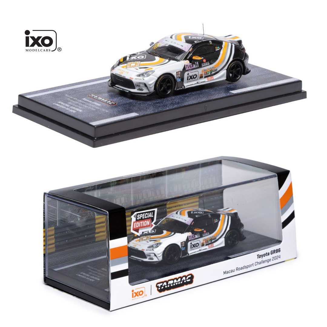 ixo_modelcars's tweet photo. Exclusive IXO x Tarmac Works merch for the 2025 #MacauGrandPrix! 🔥
Featuring local driver Rui Valente — limited modelcars, tees &amp; IXO hats.
Available only at our booth during race weekend. 

#IXOModelcars #IXO #TarmacWorks #MacauGP #Diecast #Macau https://t.co/xyfyxd0nq4