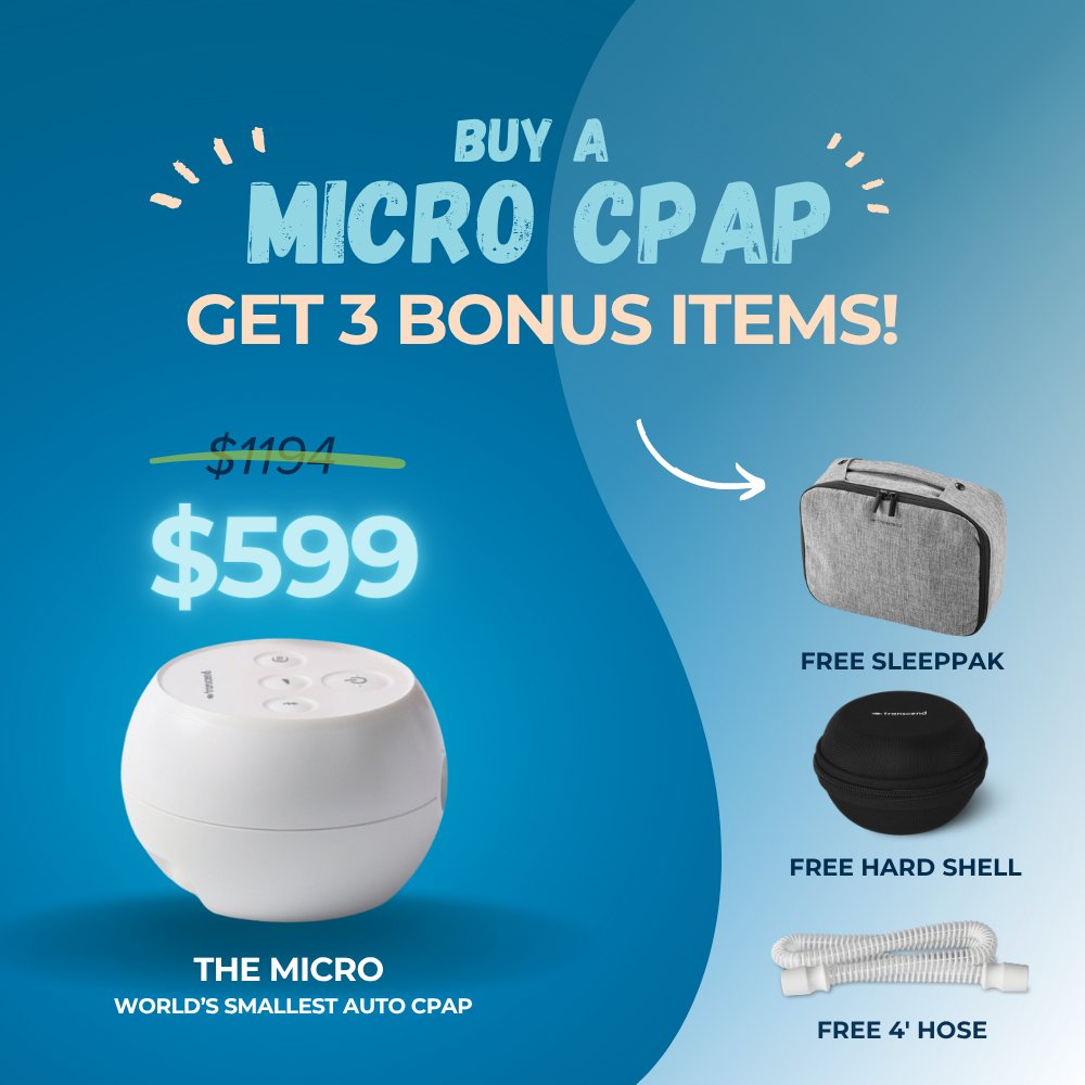Transcend_CPAP's tweet image. Buy a Micro, Get 3 Bonus Items FREE!
Your complete travel CPAP setup—SleepPak, Hard Shell Case &amp;amp; 4’ Hose—on us.

🎉 Black Friday savings are live all month long — don’t miss this limited-time offer!
na2.hubs.ly/H0212BW0
#travelcpap #portablecpap #sleepapnea #transcendmicro