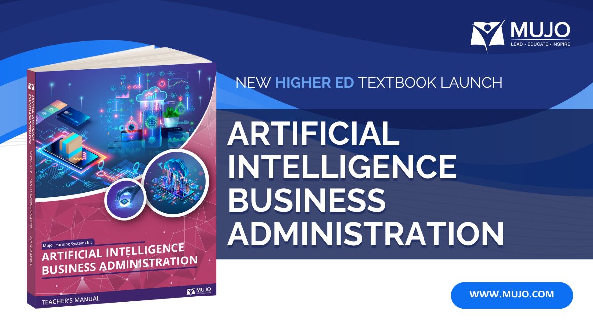 MujoLearning's tweet photo. Artificial Intelligence for Business Administration equips students to manage AI-driven workplaces &amp; data-based decision making. Faculty resources included.
Request your free instructor sample 👉 https://t.co/6F4SvoP13B 

#HigherEd #BusinessAdministration #AI https://t.co/YKS6x1oLr3