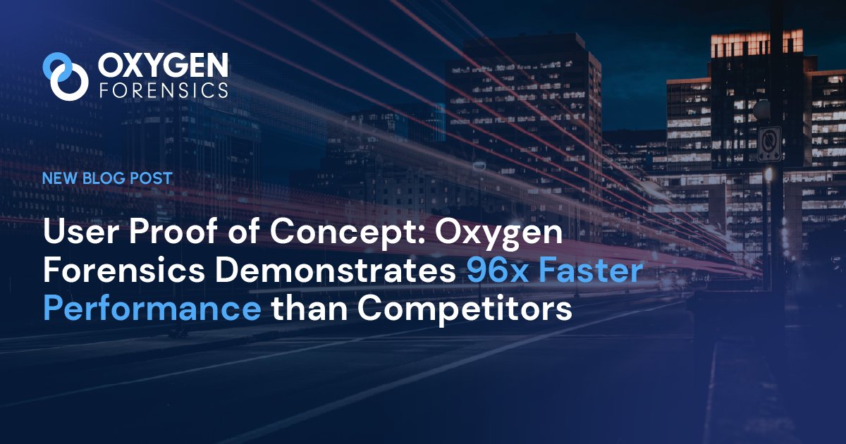oxygenforensic's tweet image. When every second counts, speed isn’t just a feature - it’s a force multiplier. In this #Oxygenblog, learn how a recent proof of concept with Brazil’s Federal Police proved Oxygen Forensic® Detective delivered 96x faster performance than competitors:bit.ly/47Y96W7