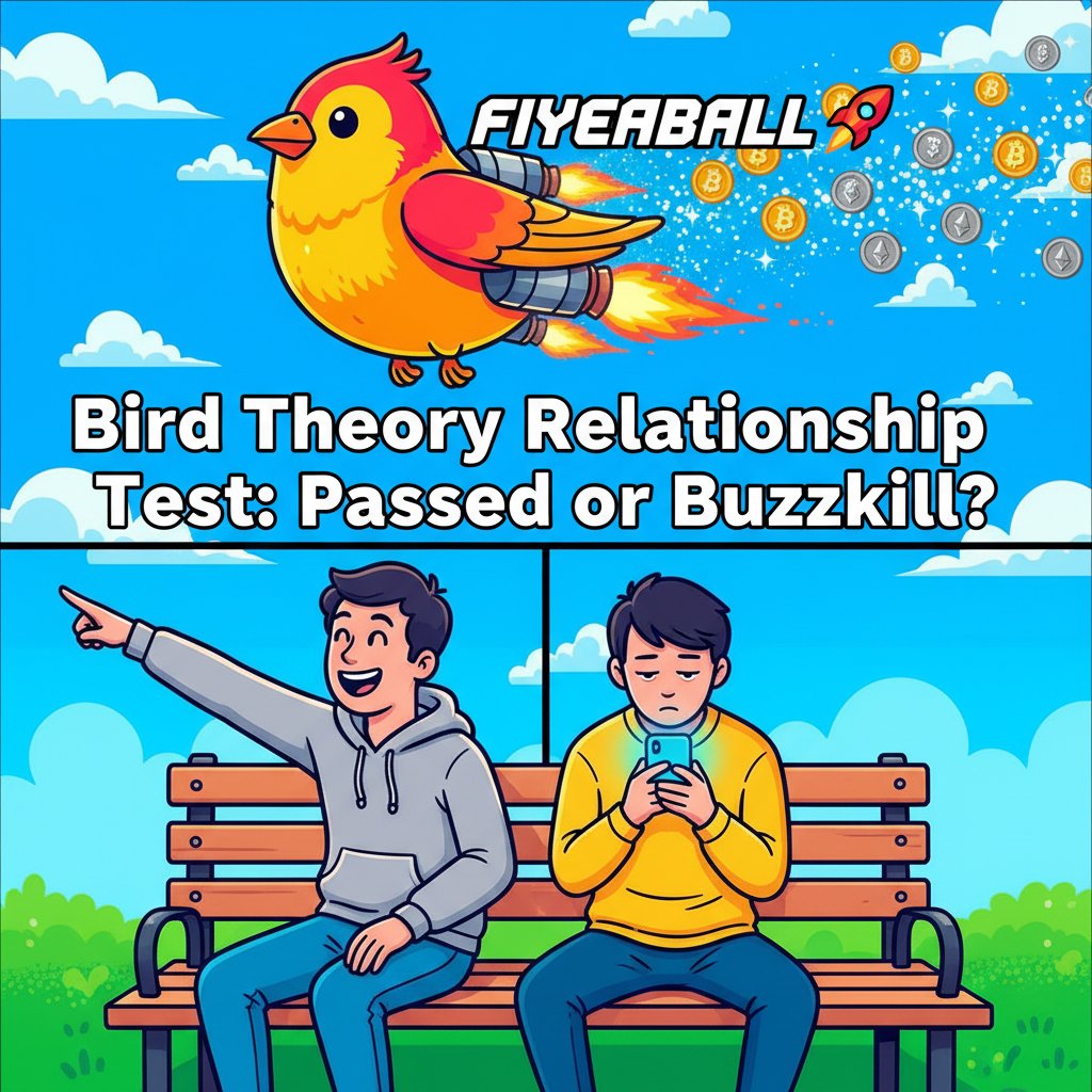 FIYEABALL's tweet image. Is your partner a bird spotter or a buzzkill? 👀 If they don’t notice the little things like a bird… how they gonna spot FIYEABALL mooning on Pump.fun? 🐦🚀 Relationship test failed. #FIYEABALL #BirdTheory #RelationshipTest