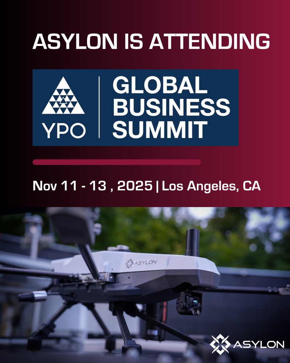 asylonrobotics's tweet image. Are you at YPO Global Business Summit 2025 in LA (Nov. 11-13)? So is Asylon! Connect with us to find out how we can partner to make your perimeter more secure. hubs.la/Q03Q-HJ-0