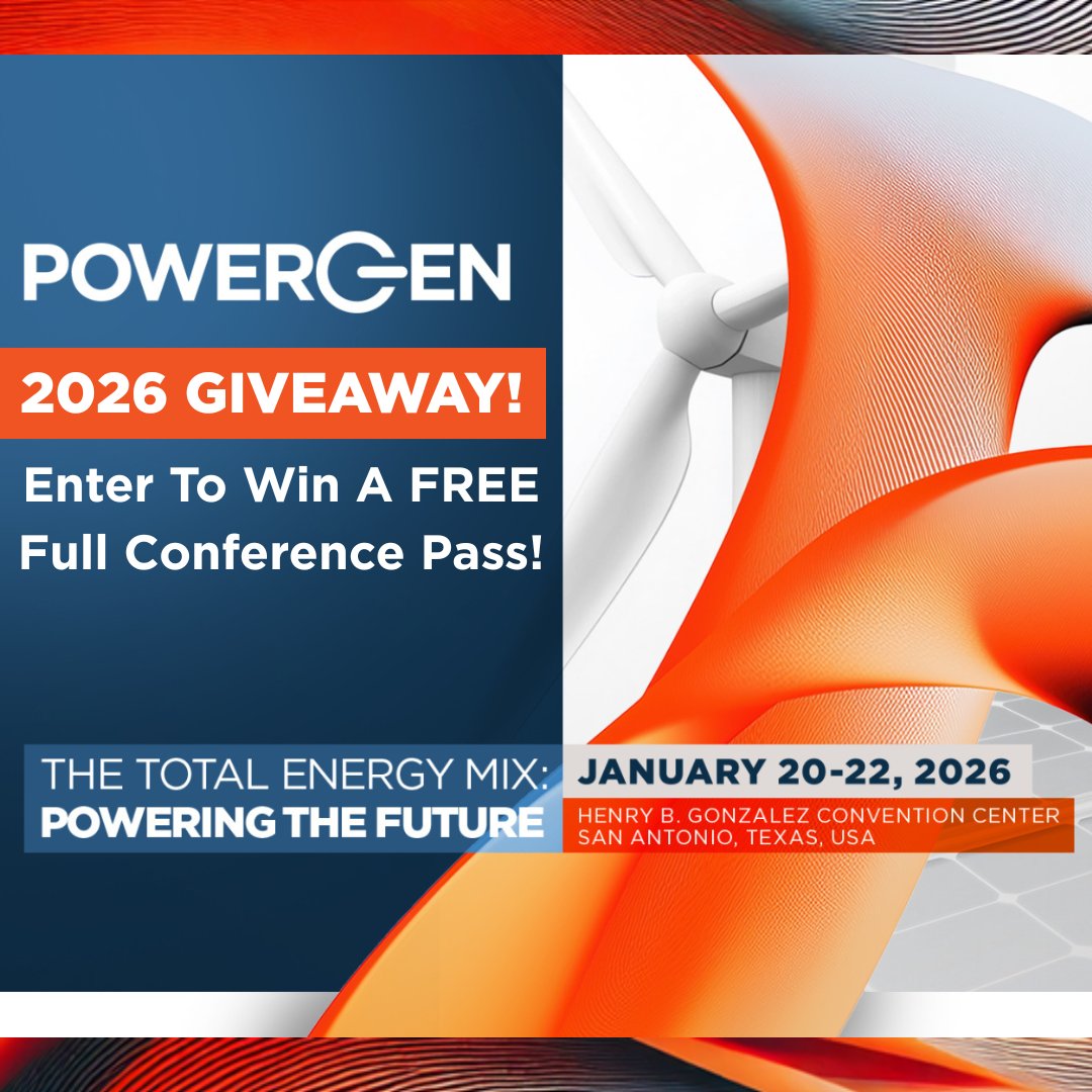Win a FREE Full Conference Pass to POWERGEN 2026!

Ready to join the largest network of power producers, utilities, EPCs, and solution providers shaping the future of energy generation?

POWERGEN 2026 is where the industry connects to explore the total energy mix — from