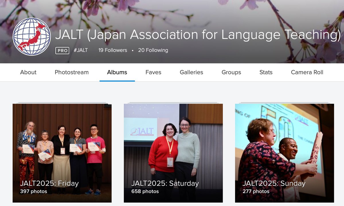 What a great conference! We've uploaded over 1,300 photos from the JALT2025 Conference in Tokyo: flickr.com/photos/jalt/al…