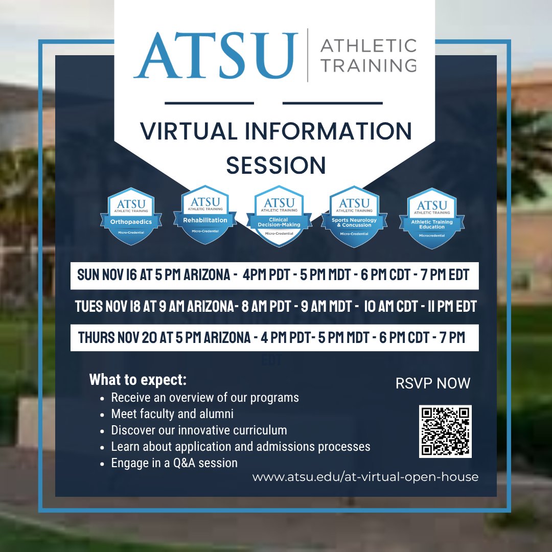 Athletic Training Programs at ATSU tweet media