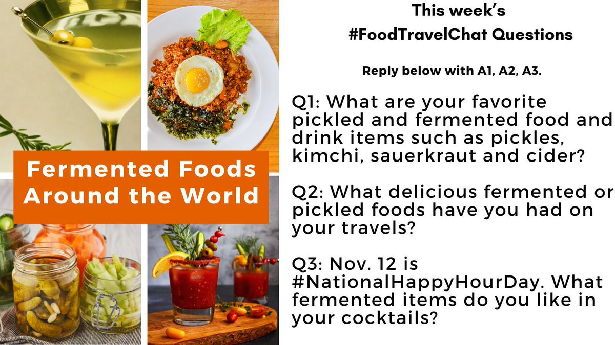 Let’s #FoodTravelChat about the wide variety of fermented food &amp; drink around the world. Reply to Q's w/“Quote"+#FoodTravelChat so we see it. Follow host <a href="/carollivestoeat/">Carol Vu</a>, @adventuringgal <a href="/ChrisPappinMCC/">Christine & Gary Pappin Dream Vacations</a>, <a href="/realfoodtravel/">Real Food Traveler</a> + @real_food_traveler on Bluesky/Insta