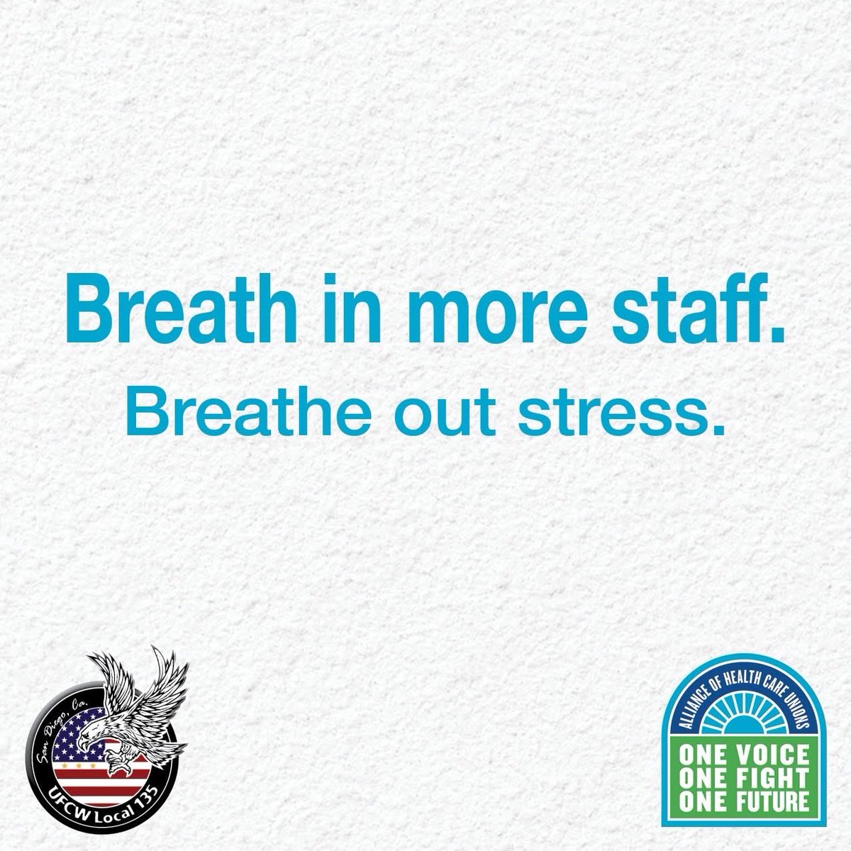 UFCW135's tweet image. No amount of breathing out will fix our workload and scheduling issues. #OneVoiceOneFightOneFuture #OneAlliance ✊🏻✊🏼✊🏽✊🏾✊🏿