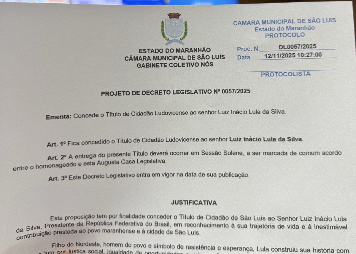 Bora entregar esse título ao nosso Presidente <a href="/LulaOficial/">Lula</a> ❤️