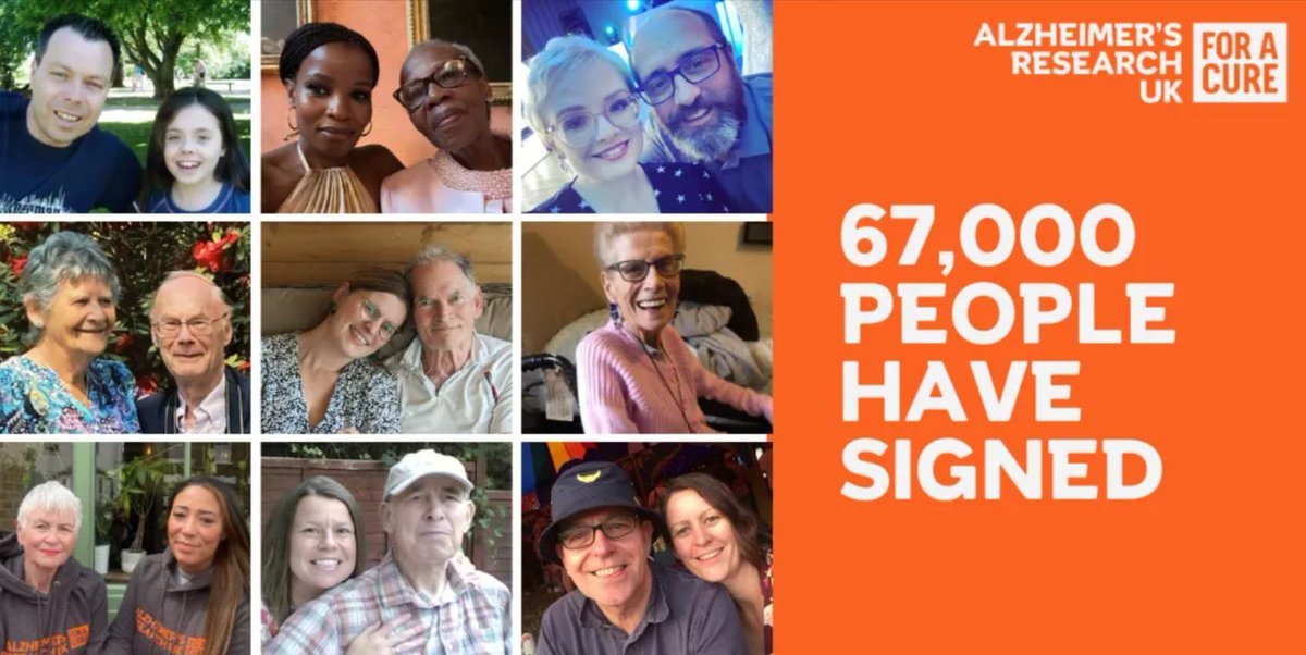 JamesAlzUK's tweet photo. Today, Alzheimer’s Research UK is taking 67,000 signatures to the Government to demand early and accurate dementia diagnosis for everyone. I’ve signed because of my mum and dad. Will you join me? https://t.co/VOpveiIRxu https://t.co/XYtlGEtHjG