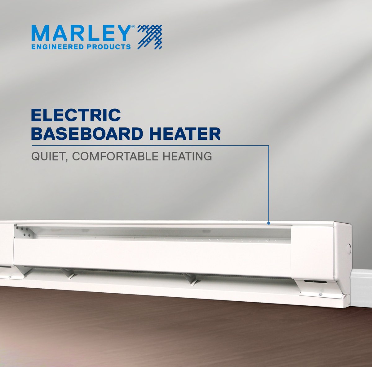 Stay warm with the QMark 2500 Series baseboard heater. Its chimney fin design maximizes air circulation, while durable powder coat finish blends with any décor. Perfect for zoned heating in living rooms, kitchens, or conference spaces. bit.ly/48yZwL4