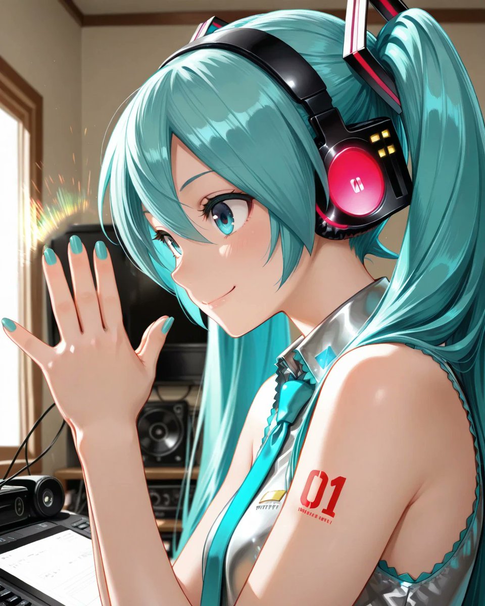 今日(11/18)はいいイヤホン・ヘッドホンの日らしいです！ ミクさんと