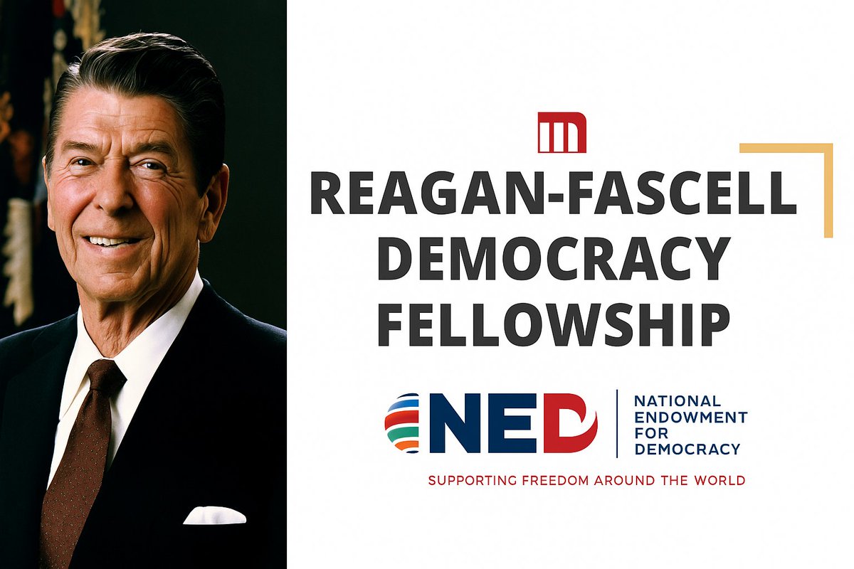 opportunitiesfy's tweet image. 🌍 Fully funded 5-month fellowship in Washington, D.C.!Apply for the Reagan-Fascell Democracy Fellowship 2026–27 by NED to advance democracy &amp;amp; human rights worldwide. 🇺🇸 Apply wp.me/p23f03-7VP
| More at opportunitiesforyouth.org/?s=fellowship

#FullyFunded #FellowshipAlert #NEDFellowship