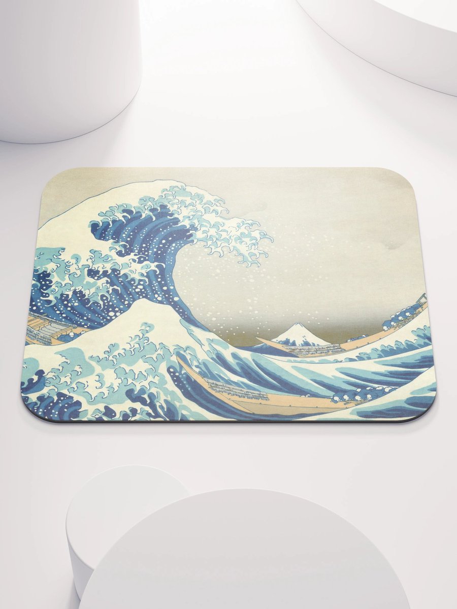 betweenforms's tweet image. A 200-year-old wave meets your everyday kit.
Hokusai’s Great Wave off Kanagawa—now as a glossy case and silky mouse pad from Between Forms.
Make your desk + pocket museum-worthy: betweenforms.com 
#Hokusai #Ukiyoe #GreatWave #ArtOnEverything