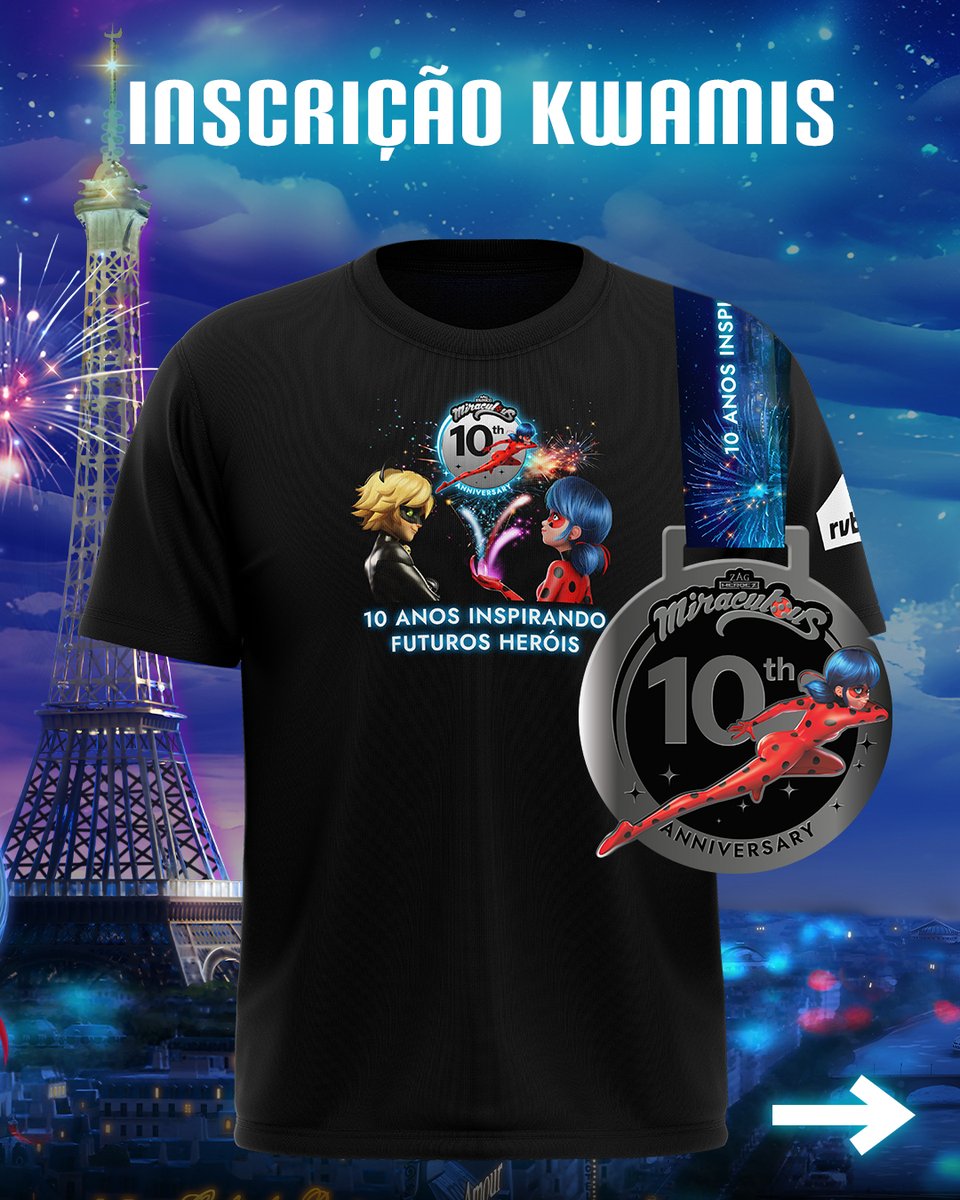 yescom's tweet image. ✨🤩Há dez anos inspirando futuros heróis e agora inspirando futuros atletas!
Inscrições abertas para Miraculous Run! 
Inscrições para adultos, crianças ou adolescentes
31/01/2026 - Campo de Marte
#MiraculousLadybug #Ladybug #CatNoir #Miraculous 
#MiraculousRun #CorridaInfantil