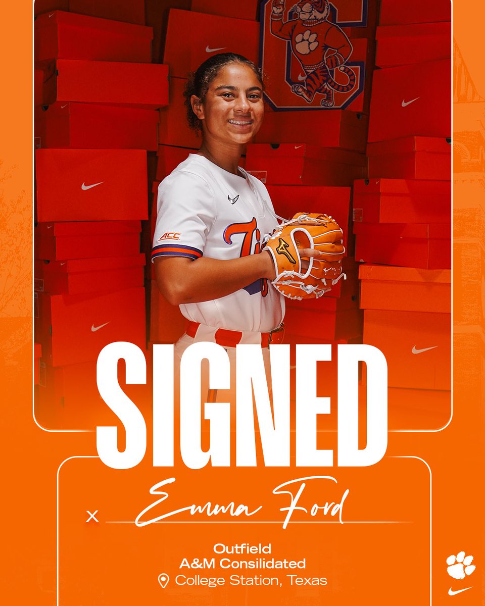 ✍️ Make it official!

Excited to welcome Emma Ford to the Clemson Softball Family!