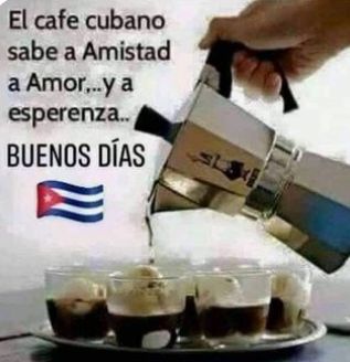 Buenos días #Cuba 🇨🇺
Un café ☕ y un lindo día para todos, es mi mejor deseo
Feliz miércoles 😘🌹