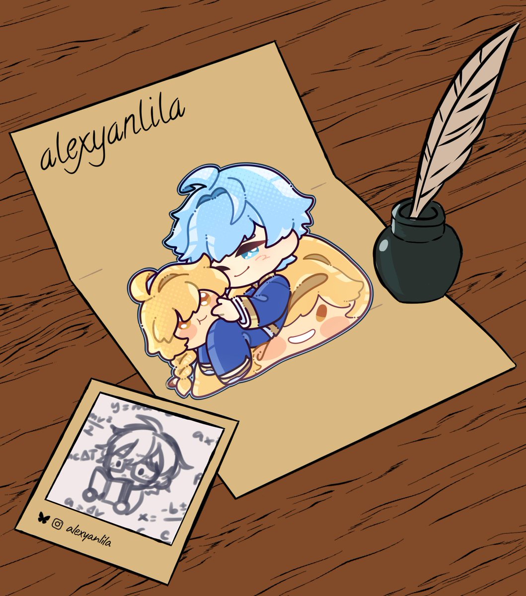 ConnectionsZine's tweet photo. 🧡 Introducting Merch Artist alexyanlila 🧡

#genshin #genshinimpact #genshinzine #rarepairs #fanzine https://t.co/tSeHpnG7a3