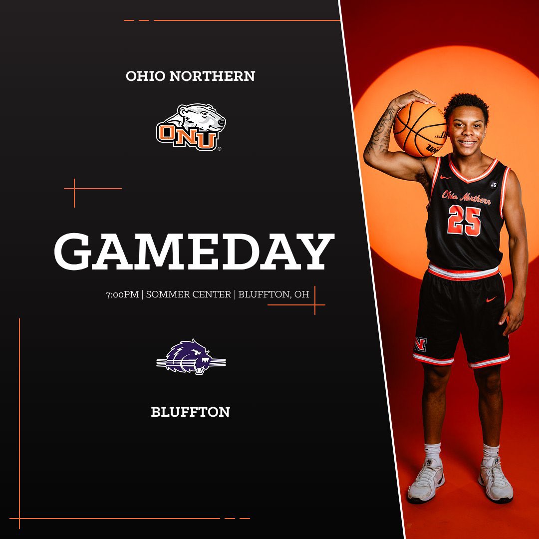 Best day of the week - Gameday!
🆚 - Bluffton
📍- Bluffton, OH | Sommer Center 
⏰- 7:00 PM
📺 - boxcast.tv/channel/cdxuth…