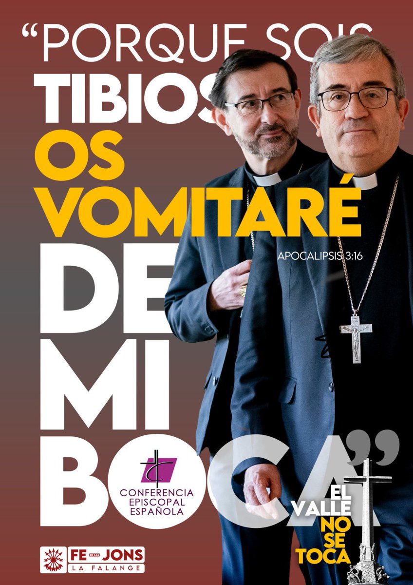 ❌Basta de tibieza episcopal.
✝️Defiende El Valle de los Caídos.