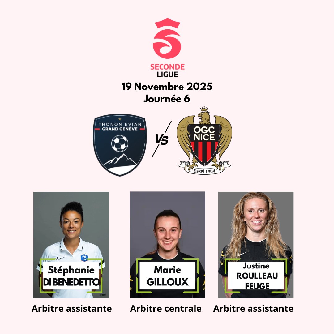 ⭕️ Les désignations

➡️ 6ème journée de Seconde Ligue Arkema (match reporté)

🖥️ Retrouvez toute l’actualité des arbitres et de l’arbitrage élite sur notre site web, disponible en description du compte.
#arbitrage #referee