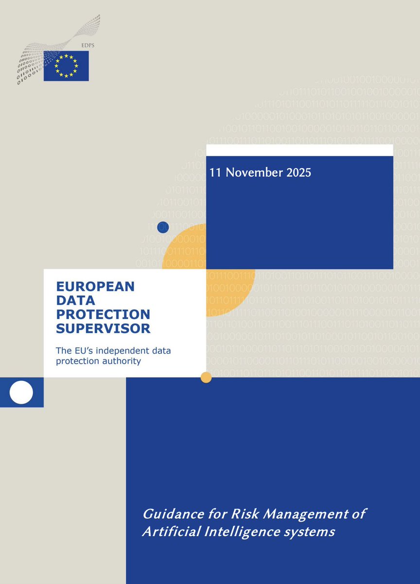 #NovedadesIA 🇪🇺 🤖
🧠💡 ¿Puede un sistema de inteligencia artificial cumplir con los principios de protección de datos… si ni siquiera puede explicarse a sí mismo?
El  <a href="/EU_EDPS/">EDPS</a>  recientemente publicó una Guía para la Gestión de Riesgos en Sistemas de IA, que marca un antes y un