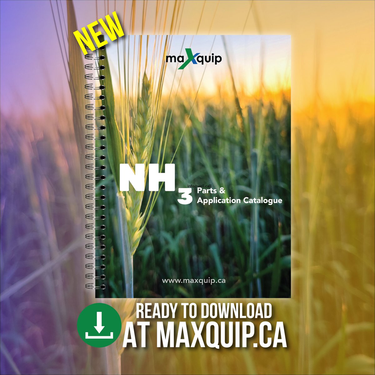 maxquipinc's tweet image. Hot off the press! Our latest NH3 Parts and Application catalogues are here. 
Download your copy here: maxquip.ca/products/nh3-a… or contact your local branch to reserve a print copy: maxquip.ca/contact/

#NH3 #ammonia #fertilizermanagement